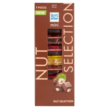 Ritter sport mini nut selection toren 7x16.67gr