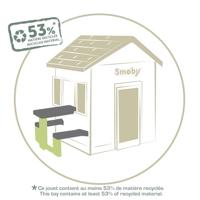 Smoby Life - Picknicktafel aanpasbaar aan Smoby-huizen - 2 banken - thumbnail