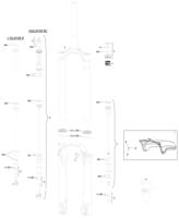 ROCKSHOX verende voorvork "domain gold isolator rc3" 27,5" boost susp.fork rs domain gold is. rc3 27,5" boost 180mm - thumbnail
