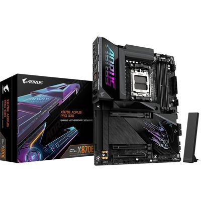 Gigabyte X870E AORUS PRO X3D Moederbord Socket AMD AM5 Vormfactor ATX