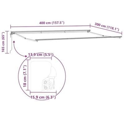VidaXL Zijde frame antraciet 4 × 3 m poedercoating staal VidaXL Zijde frame antraciet 4 × 3 m poedercoating staal