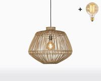 GOOD&MOJO Hanglamp 'Madagascar' Rotan, 60cm, kleur Naturel - thumbnail