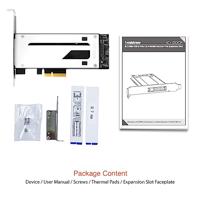 Icy Dock MB840M2P-B interfacekaart/-adapter Intern M.2 - thumbnail