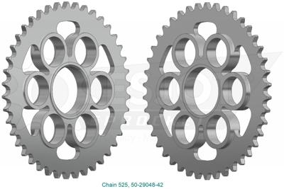 ESJOT Chain wheel 525 42z steel silver