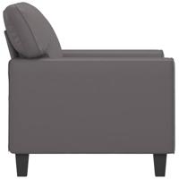 Fauteuil 60 cm kunstleer grijs - thumbnail