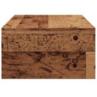 Monitorstandaard 42x24x13 cm bewerkt hout oud houtkleurig - thumbnail