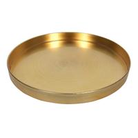 Dienblad goud melamine Ø32xH3cm - thumbnail