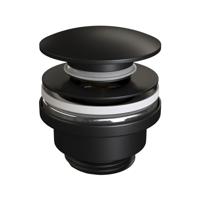 Klikwaste Brauer Afvoerplug Messing Binnenwerk 5/4 Mat Zwart - thumbnail