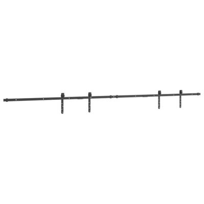 VidaXL Ophangset voor schuifdeur 244 cm koolstofstaal