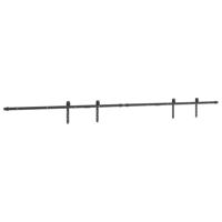 VidaXL Ophangset voor schuifdeur 244 cm koolstofstaal - thumbnail