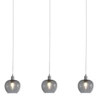 Steinhauer - Lotus - hanglamp 3 lichts E14 - staal - thumbnail