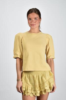 Isabel Marant t-shirt Maeliss TS0311FA-A1N41I dusky yellow