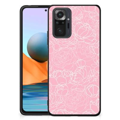 Xiaomi Redmi Note 10 Pro Bloemen Hoesje White Flowers