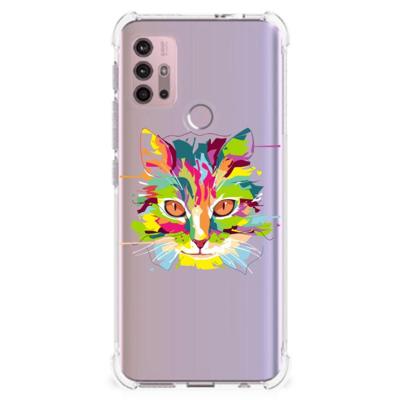 Motorola Moto G30 | G20 | G10 Stevig | Bumper Hoesje | Cat Color Motorola Moto G30 | G20 | G10 Stevig | Bumper Hoesje | Cat Color