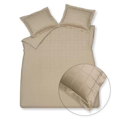 Vandyck Vandyck Home 78 Check 300Tc Dekbedovertrek Lits-jumeaux XL (260x240) stone