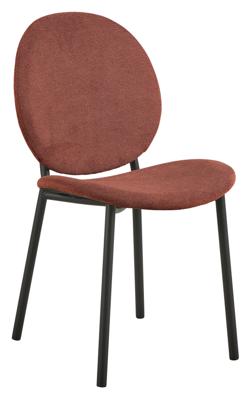 Bendt Eetkamerstoel 'Vic' Geweven stof, kleur Terracotta Bendt Eetkamerstoel 'Vic' Geweven stof, kleur Terracotta