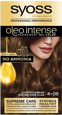 Syoss Color Oleo Intense 4-08 licht goudbruin haarverf 1 Set