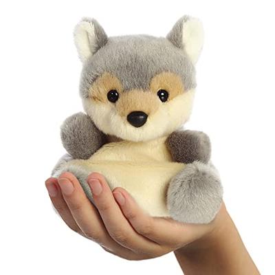 Palm Pals Wolf knuffeltje - 13 cm