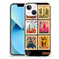 iPhone 13 mini Telefoonhoesje met valbescherming Postzegels - thumbnail