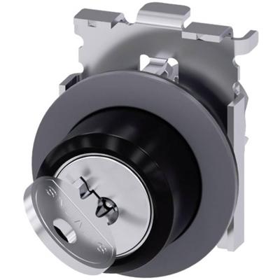 Siemens 3SU10604LF010AA0 3SU1060-4LF01-0AA0 Sleutelschakelaar Metalen frontring Sleutel Zandgrijs, Zilver 1 x 90 ° 1 stuk(s)