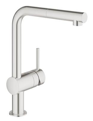 GROHE Minta Keukenkraan - hoog - uittrekbare l uitloop - supersteel geborsteld 32168dc0 - thumbnail