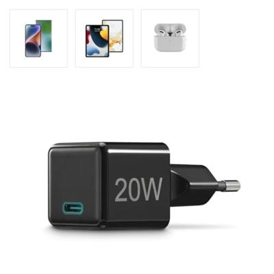 Hama Fast Charger USB-C PD/Qualcomm® Super-Mini Charger 20 W Oplader Zwart