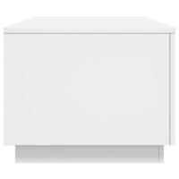 Salontafel met LED-verlichting 90x50x40 cm wit - thumbnail