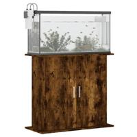 VidaXL Aquariumstandaard 81x36x73 cm bewerkt hout gerookt eikenkleurig - thumbnail