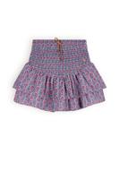 NoNo Meisjes rok smock laagjes - Nami - Pottery blauw - thumbnail