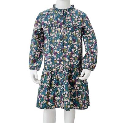 Kinderjurk met lange mouwen 128 donkerblauw Kinderjurk met lange mouwen 128 donkerblauw