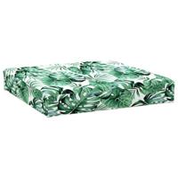 VidaXL Palletkussens 3 st bladpatroon oxford stof - thumbnail