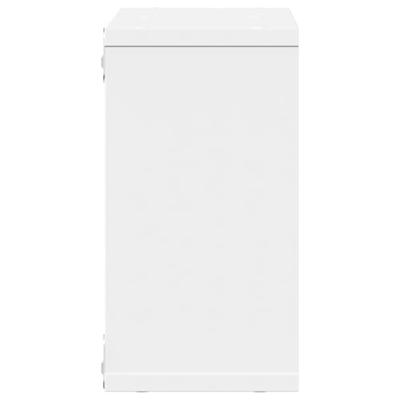 Wandkast 60x16x30 cm bewerkt hout wit