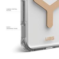 Urban Armor Gear Plyo MagSafe Case Backcover Apple iPhone 16 Pro Ice, Transparant, Goud MagSafe compatible - thumbnail