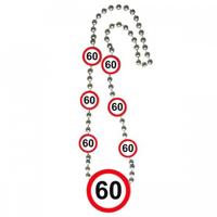 60 jaar Verkeersbord Ketting - thumbnail