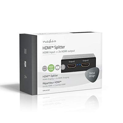 Nedis VSPL3472AT Hdmi™-splitter 2-poorts - 1x Hdmi™-ingang 2x Hdmi™-uitgang 4k2k@60fps / Hdcp2.2