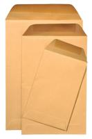 Gallery loonzakjes ft 114 x 162 mm, gegomd, bruine kraft, doos van 1000 stuks - thumbnail