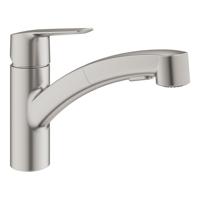 Grohe QuickFix Start keukenmengkraan met uittrekbare handdouche supersteel - thumbnail