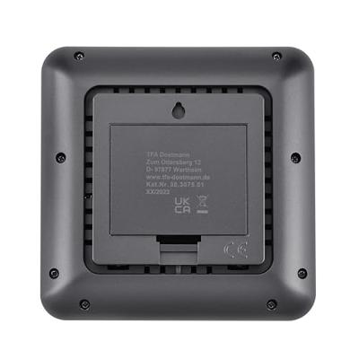 TFA Dostmann KLIMA@HOME 2 30.3075.01 Draadloze thermo- en hygrometer Zwart