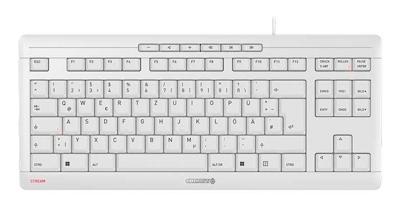 CHERRY STREAM KEYBOARD TKL toetsenbord Universeel USB QWERTZ Duits Wit