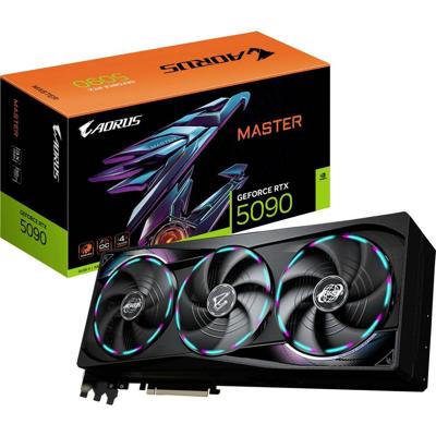 Gigabyte RTX 5090 Videokaart MASTER 32 GB GDDR7-RAM PCIe x16 HDMI 2.1, DisplayPort 2.1