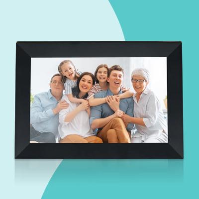 Pora&co Digitale Fotolijst met WiFi & Frameo App 8 inch, zwart