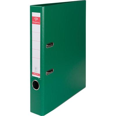 Pergamy ordner, voor ft A4, volledig uit PP, rug van 5 cm, groen Pergamy ordner, voor ft A4, volledig uit PP, rug van 5 cm, groen