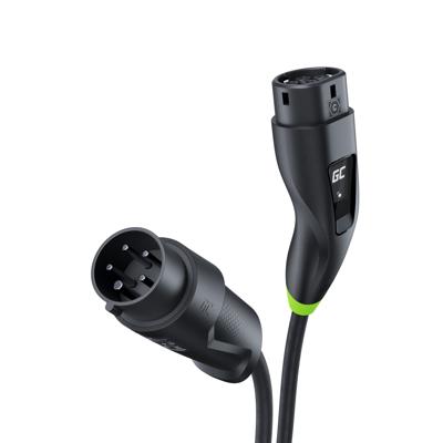 Green Cell Habu EVGC01 Mobiele EV-lader voor elektrische voertuigen 11 kW 7 m Type 2 CEE Wallbox Zwart