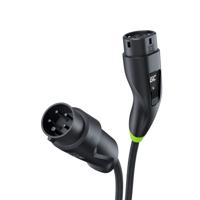 Green Cell Habu EVGC01 Mobiele EV-lader voor elektrische voertuigen 11 kW 7 m Type 2 CEE Wallbox Zwart - thumbnail
