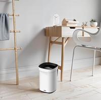 Afvalbak Desq open inworp 20 liter metaal wit - thumbnail