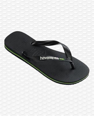 Havaianas - Brasil Logo black black Rubber Unisex