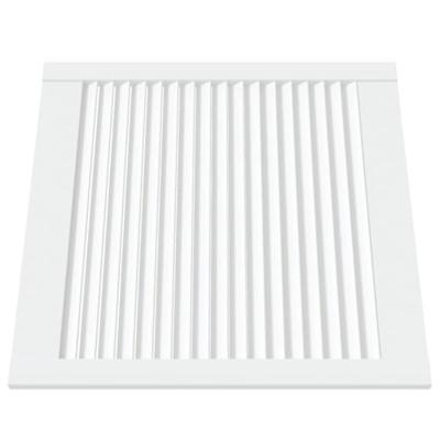 Louvredeur 61,5x59,4 cm massief grenenhout wit