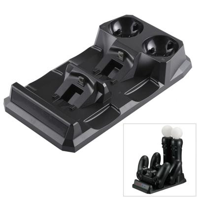 4 in 1 lader USB Dock laadstation staan met LED-Indicator voor Playstation PS4 Controller & PS Move Controller