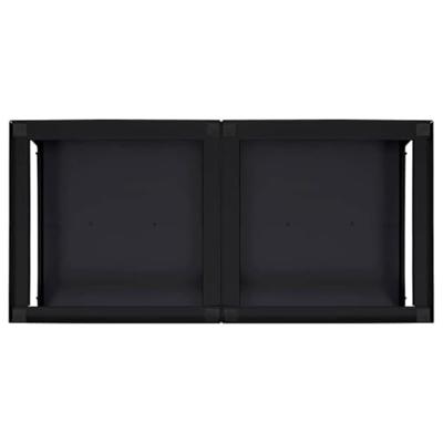 VidaXL Wasmachine pedestal 2 pcs zwart 124,5 x 61,5 x 32,5 cm staal VidaXL Wasmachine pedestal 2 pcs zwart 124,5 x 61,5 x 32,5 cm staal