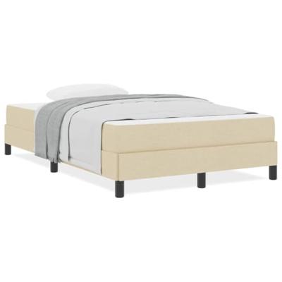 Boxspring bed met matras Crème 120 x 200 cm Stof